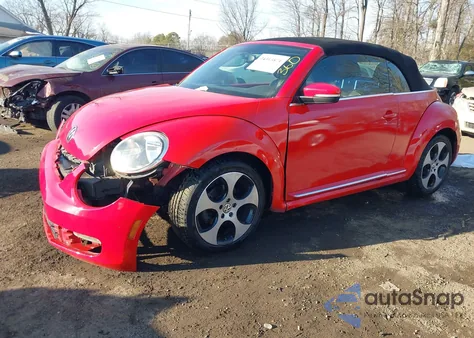 2013 Volkswagen Beetle 2.5L из США, поврежденный, VIN 3VW5P7AT8DM825089